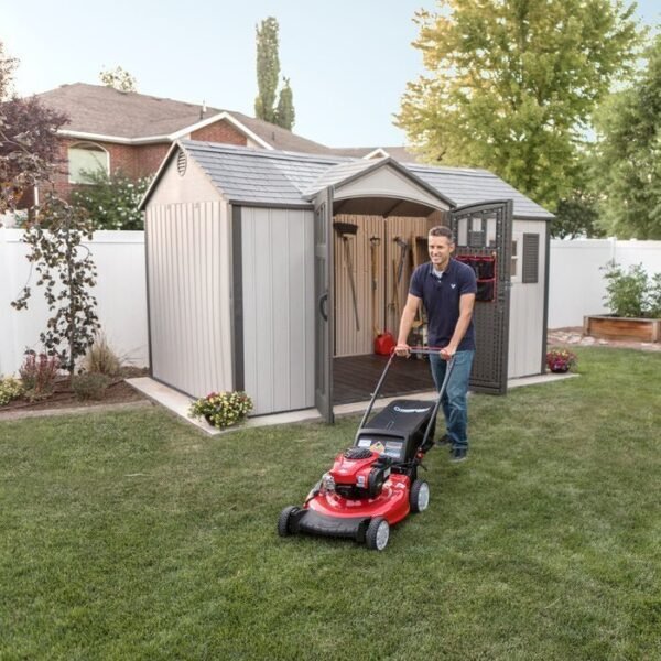 12.5 ft. W 8 ft. D Plastic Storage Shed - Image 2