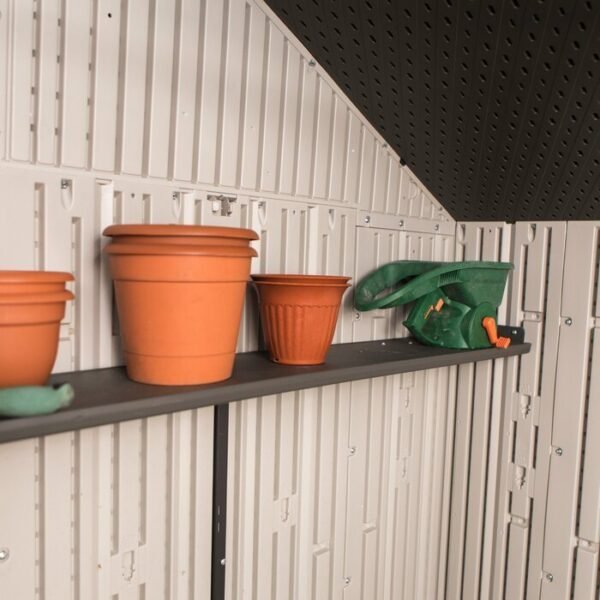 12.5 ft. W 8 ft. D Plastic Storage Shed - Image 4
