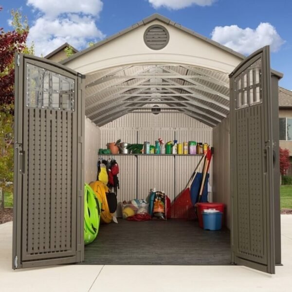 D Plastic Storage Shed 8 ft. W x 20 ft - Image 3