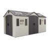 Dual Entry 15 ft. W x 8 ft. D Plastic Storage Shed - Image 3