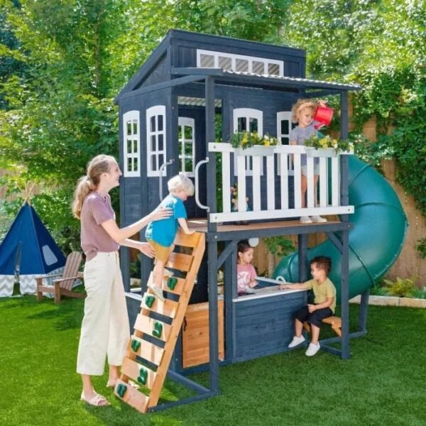 Backyard Discovery Skyfort III Cedar Swing Set w/ Tube Slide – DIY - Image 6