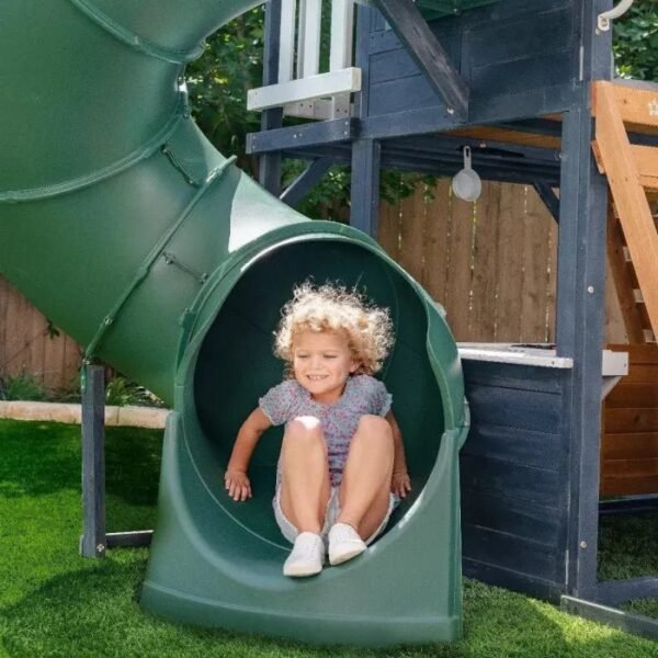 Backyard Discovery Skyfort III Cedar Swing Set w/ Tube Slide – DIY - Image 7
