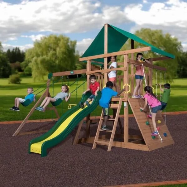 Backyard Discovery Mount McKinley All Cedar Wood Swing Set - Image 5