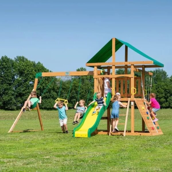 Backyard Discovery Mount McKinley All Cedar Wood Swing Set - Image 2