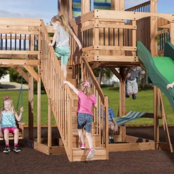 Backyard Discovery Caribbean Cedar Swing Set - Image 9