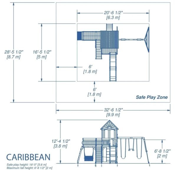 Backyard Discovery Caribbean Cedar Swing Set - Image 3